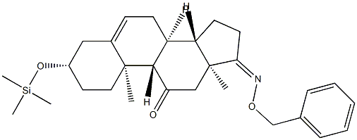 3β-(Trimethylsiloxy)-17-(phenylmethoxyimino)androst-5-en-11-one|