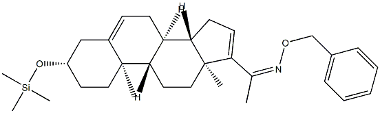 3β-(Trimethylsiloxy)pregna-5,16-dien-20-one O-benzyl oxime|