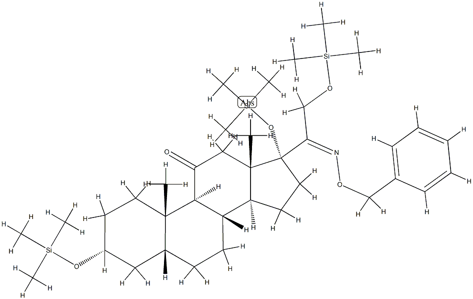 3α,17,21-Tris(trimethylsiloxy)-20-(phenylmethoxyimino)-5β-pregnan-11-one|