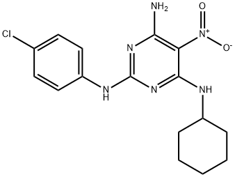 N~2~-(4-chlorophenyl)-N~4~-cyclohexyl-5-nitropyrimidine-2,4,6-triamine|