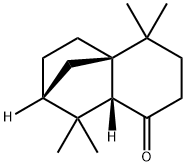 (2R,8aα)-ヘキサヒドロ-1,1,5,5-テトラメチル-2H-2β,4aβ-メタノナフタレン-8(5H)-オン 化学構造式