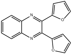 2,3-di(2-furyl)quinoxaline Struktur
