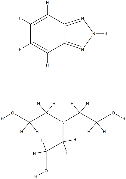 2,2',2''-nitrilotrisethanol, compound with 1H-benzotriazole 结构式