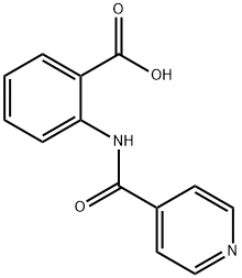 2-(异烟酰胺)苯甲酸 结构式