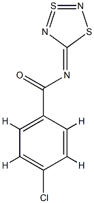 p-Chloro-N-(1,3,2,4-dithiadiazol-3-SIV-5-ylidene)benzamide,57726-53-1,结构式