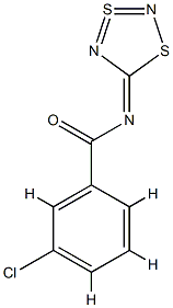 3-Chloro-N-(1,3,2,4-dithiadiazol-3-SIV-5-ylidene)benzamide Structure