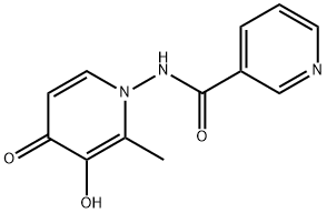 3-Pyridinecarboxamide,N-(3-hydroxy-2-methyl-4-oxo-1(4H)-pyridinyl)-(9CI) Structure