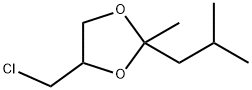 1,3-Dioxolane,4-(chloromethyl)-2-methyl-2-(2-methylpropyl)-(9CI) Structure