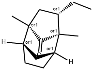 Tricyclo[4.2.1.12,5]decan-9-one, 7-ethyl-1,6-dimethyl-, (1R,2S,5R,6R,7S)-rel- (9CI) 结构式