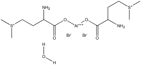 二[(3-氨基-3-羧基丙基)二甲基锍]羟基铝二溴化物,57874-19-8,结构式