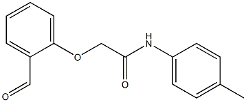 2-(2-formylphenoxy)-N-(4-methylphenyl)acetamide Struktur