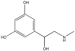 3,5-二羟基-ALPHA-(甲基氨基甲基)苄醇 结构式