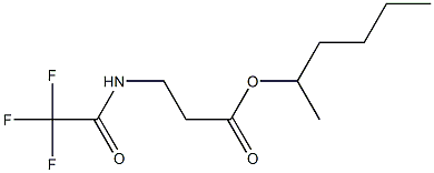 N-(トリフルオロアセチル)-β-アラニン1-メチルペンチル 化学構造式