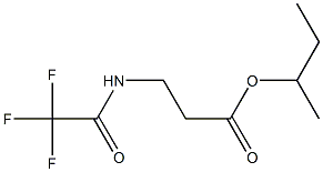 N-(Trifluoroacetyl)-β-alanine 1-methylpropyl ester Structure