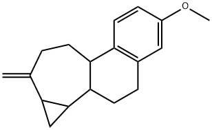 1,1a,1b,2,3,7b,8,9,10,10a-Decahydro-5-methoxy-10-methylenecyclopropa[3,4]cyclohepta[1,2-a]naphthalene Struktur