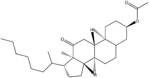 3α-Acetyloxy-20-hexylpregnan-12-one,57984-01-7,结构式