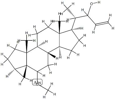 6-Methoxy-3α,5-cyclo-5α-chol-23-en-22-ol,57984-04-0,结构式