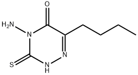 3-硫-4-氨基-6-叔丁基-1,2,4-三嗪-5-酮,57989-76-1,结构式