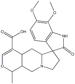(3ξ,7ξ,15ξ,20ξ)-11,12-Dimethoxy-19-methyl-2-oxoformosanan-16-carboxylic acid,58031-34-8,结构式
