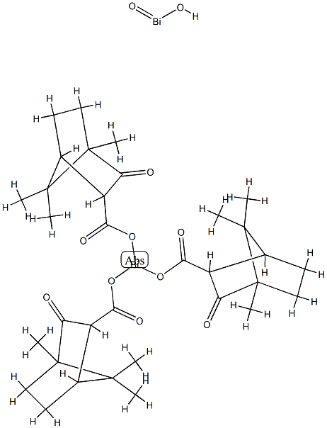 hydroxyoxy[2-oxobornane-3-carboxylato]dibismuth Structure