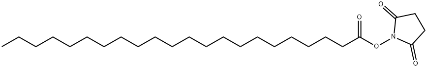 2,5-二氧代吡咯烷-1-基二十二烷酸酯 结构式