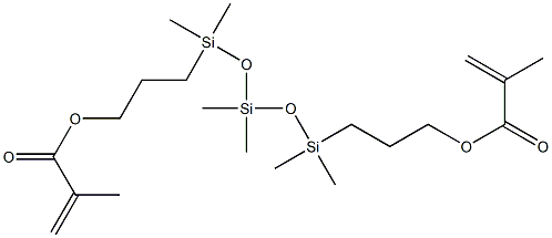 双-3-甲基丙烯基氧丙基化四甲基二硅氧烷,58130-03-3,结构式