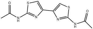 N,N'-(4,4'-ビチアゾール-2,2'-ジイル)ジ(アセトアミド) 化学構造式
