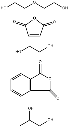 1,3-Isobenzofurandione, polymer with 1,2-ethanediol, 2,5-furandione, 2,2'-oxybis[ethanol] and 1,2-propanediol Structure