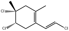 (4R)-4,5β-Dichloro-1-[(E)-2-chlorovinyl]-2,4-dimethylcyclohexene Struktur
