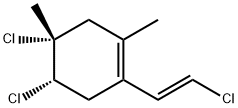 (4R)-4,5β-Dichloro-1-[(E)-2-chlorovinyl]-2,4-dimethylcyclohexene Structure