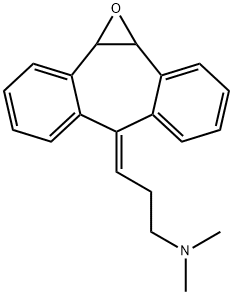 3-(1a,10b-Dihydro-6H-dibenzo[3,4:6,7]cyclohept[1,2-b]oxiren-6-ylidene)-N,N-dimethyl-1-propanamine Struktur