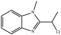 1H-Benzimidazole,2-(1-chloroethyl)-1-methyl-(9CI) Structure