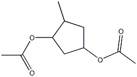 1,3-Cyclopentanediol,4-methyl-,diacetate,(1-alpha-,3-alpha-,4-bta-)-(9CI),58311-28-7,结构式
