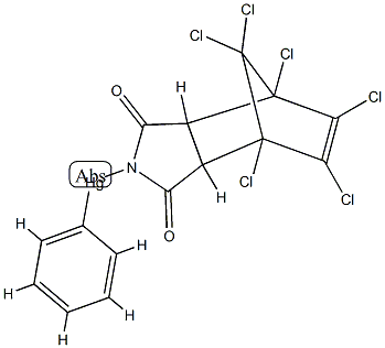 (1,2,3,4,7,7-Hexachlorobicyclo(2.2.1)hept-2-ene-5,6-dicarboximido)phenylmercury|