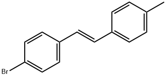 1-Bromo-4-[(1E)-2-(4-methylphenyl)ethenyl]benzene 化学構造式