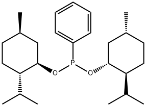 Phenylphosphonous acid bis[(1R,2S,5R)-5β-methyl-2α-(1-methylethyl)cyclohexyl] ester,58359-50-5,结构式