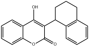 Coumatetralyl 结构式