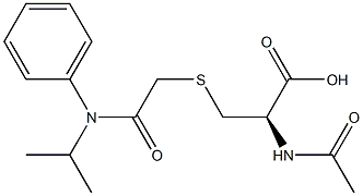 2-(acetylcysteine)-N-isopropylacetanilide,58403-00-2,结构式