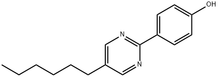 5-Hexyl-2-(4-hydroxyphenyl)-pyr,58415-61-5,结构式