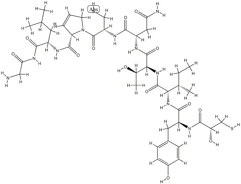 oxytocin, hydroxy-Thr(4)- 结构式