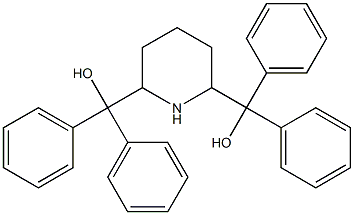 α,α,α',α'-Tetraphenyl-2,6-piperidinedimethanol Structure