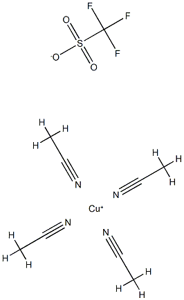 四乙腈三氟甲磺酸铜(I), 58452-28-1, 结构式