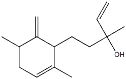 α,2,5-Trimethyl-6-methylene-α-vinyl-2-cyclohexene-1-(1-propanol) 结构式