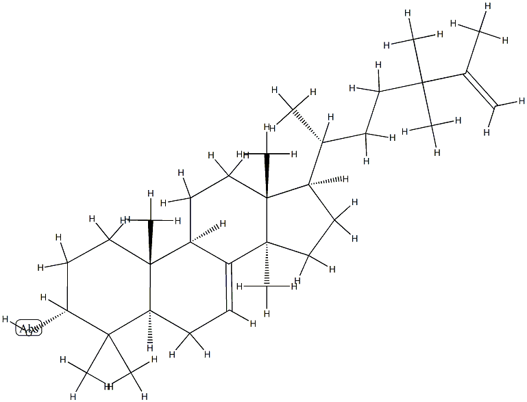 24,24-Dimethyl-5α-lanosta-7,25-dien-3α-ol Struktur