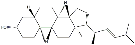 (22E)-24,24-Dimethyl-5α-chol-22-en-3β-ol Structure