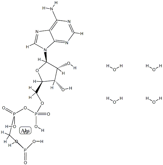 chromium-adenosine 5'-(beta,gamma-methylene)triphosphate complex Structure