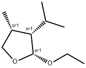 Furan, 2-ethoxytetrahydro-4-methyl-3-(1-methylethyl)-, (2R,3S,4R)-rel- (9CI) 化学構造式