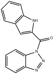 1-(1H-INDOL-2-YLCARBONYL)-1H-BENZOTRIAZ& Struktur