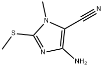 1H-Imidazole-5-carbonitrile,4-amino-1-methyl-2-(methylthio)-(9CI) Structure
