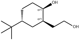 Cyclohexaneethanol, 5-(1,1-dimethylethyl)-2-hydroxy-, (1R,2R,5R)-rel- (9CI) 化学構造式